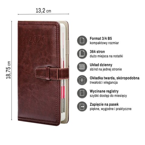 Organizer ORGANIZER 3/4 B5 (mix) Press (dzienny) Press