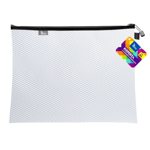 Teczka plastikowa na suwak biała B4 z suwakiem 5903242105227 B4 biały Tetis (BT607-B) Tetis