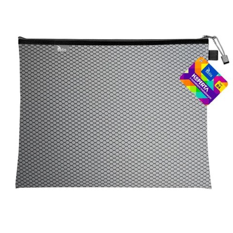 Teczka plastikowa na suwak czarna B4 z suwakiem 5903242105265 B4 czarny Tetis (BT607-V) Tetis