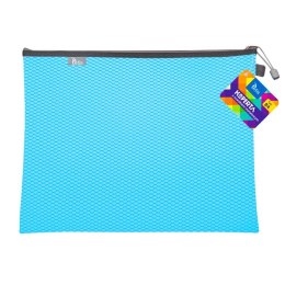 Teczka plastikowa na suwak niebieska B4 z suwakiem 5903242105241 B4 niebieski Tetis (BT607-N) Tetis