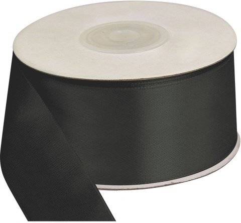 Wstążka Craft-Fun Series satynowa 38x25 [mm x m] czarna Titanum (38/25/27) Titanum