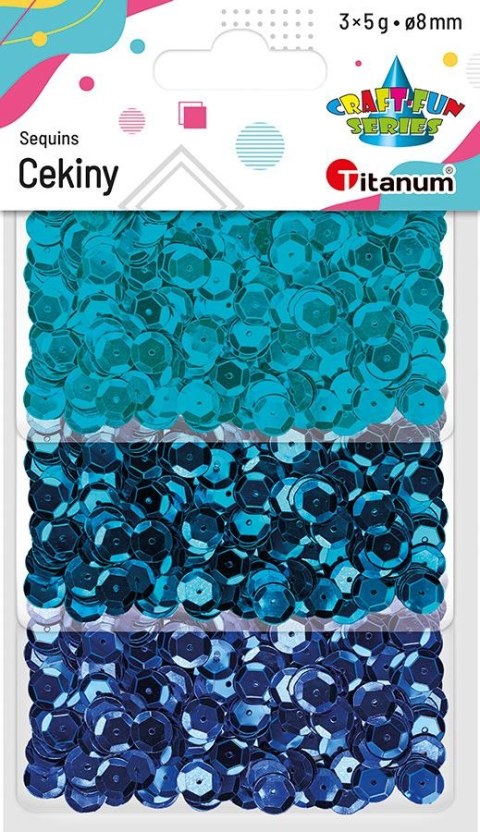 Cekiny Craft-Fun Series 8mm mix Titanum (BEF-008) Titanum