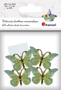 Dekoracja Craft-Fun Series Motyle plastikowe samoprzylepne Titanum (2324012-3) Titanum