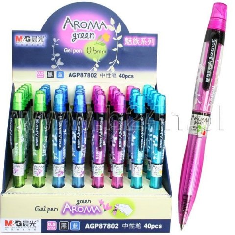 Długopis AROMA wkład niebieski/czarny 0,5mm M&G (AGP20301) M&G