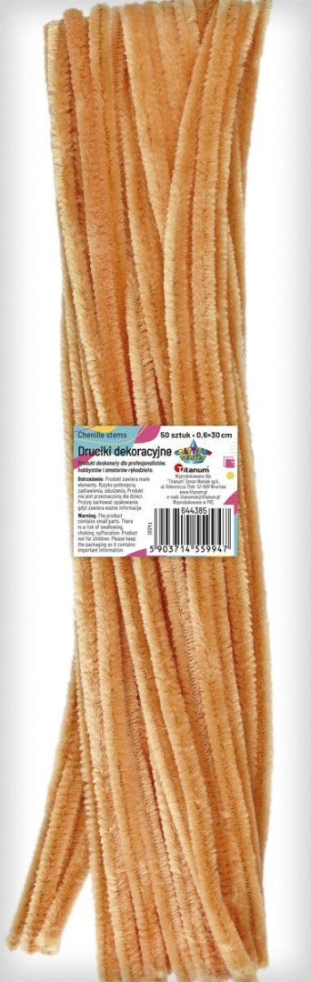 Drucik Craft-Fun Series kreatywny kolor: brązowa jasna 300mm 50 szt Titanum (T4301) Titanum