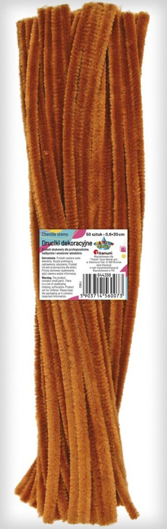 Drucik Craft-Fun Series kreatywny kolor: brązowy 300mm 50 szt Titanum (T1902) Titanum