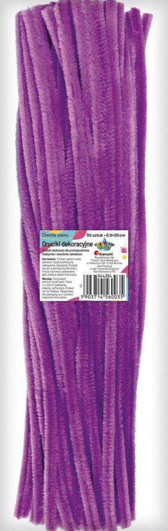 Drucik Craft-Fun Series kreatywny kolor: fioletowy 300mm 50 szt Titanum (T11) Titanum