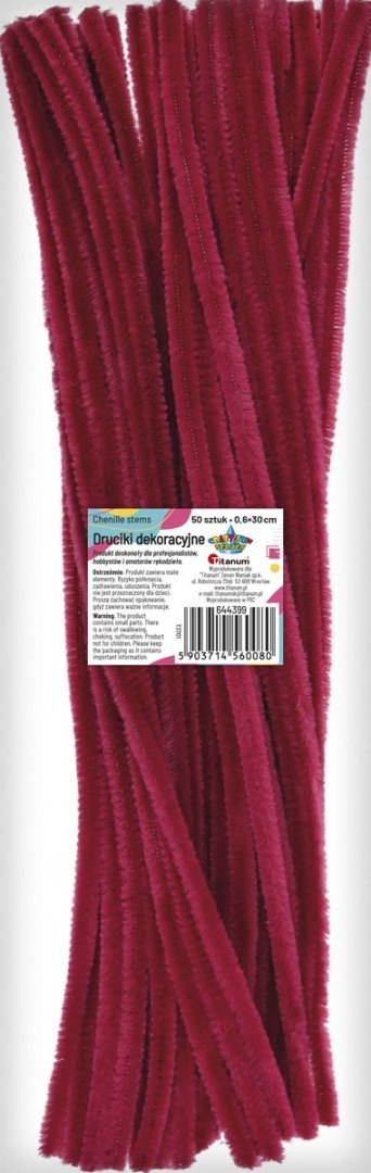 Drucik Craft-Fun Series kreatywny kolor: fuksja jasna 300mm 50 szt Titanum (T3701) Titanum