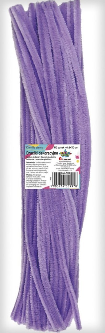 Drucik Craft-Fun Series kreatywny kolor: liliowy 300mm 50 szt Titanum (T1002) Titanum
