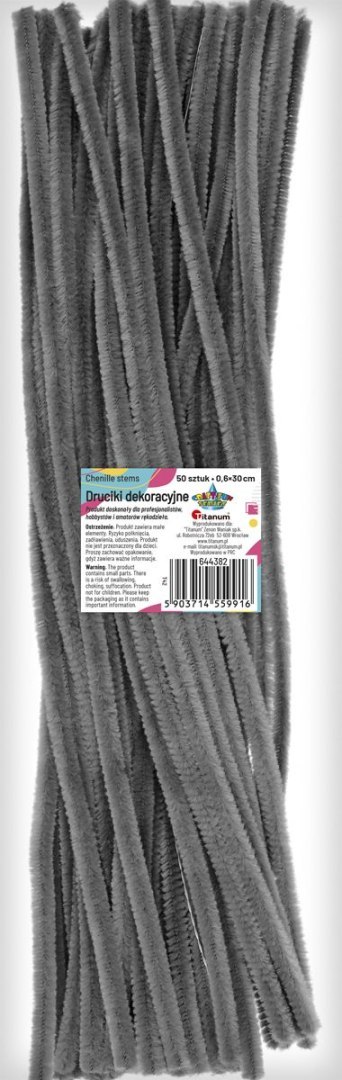 Drucik Craft-Fun Series kreatywny kolor: szary 300mm 50 szt Titanum (T42) Titanum