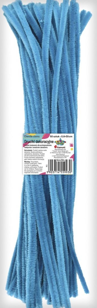 Drucik Craft-Fun Series kreatywny kolor: turkusowy 300mm 50 szt Titanum (T38) Titanum