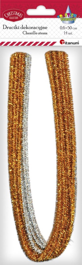 Drucik Craft-Fun Series kreatywny kolor: złoty/srebrny 14 szt Titanum (283061) Titanum