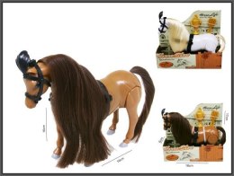 Figurka Koń 17cm chodzący 2 kolory Hipo (H13968) Hipo