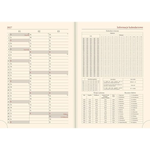 Kalendarz książkowy (terminarz) Vivella terminarz B5 172mm x 240mm Lucrum (51T-D) Lucrum