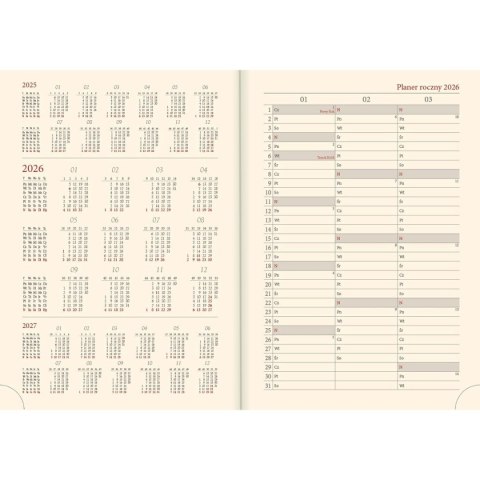 Kalendarz książkowy (terminarz) Vivella terminarz B5 Lucrum (51T-V) Lucrum