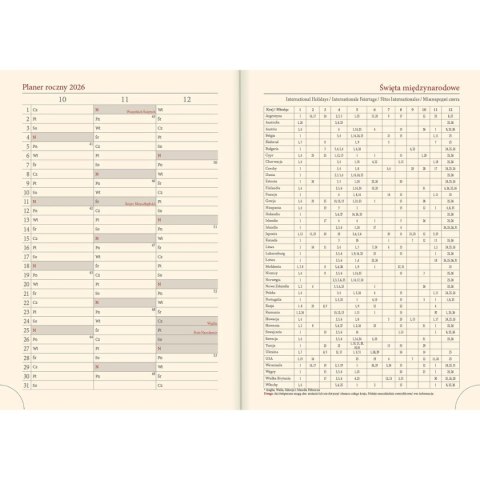 Kalendarz książkowy (terminarz) Vivella terminarz B5 Lucrum (51T-V) Lucrum