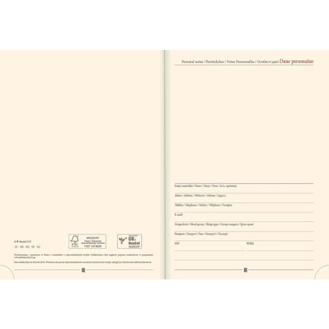 Kalendarz książkowy (terminarz) Vivella terminarz B5 Lucrum (51T-V) Lucrum