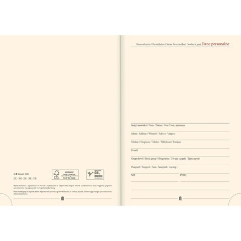 Kalendarz książkowy (terminarz) terminarz A5 145mm x 205mm Lucrum (21D-V) Lucrum