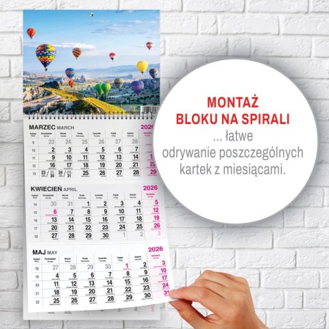 Kalendarz ścienny BUKIET 310mm x 790mm Press Press