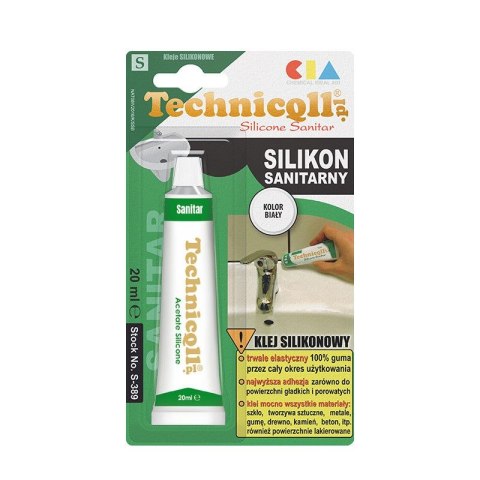 Klej w tubie Silikon biały 20ml Technicqll (S-389) Technicqll