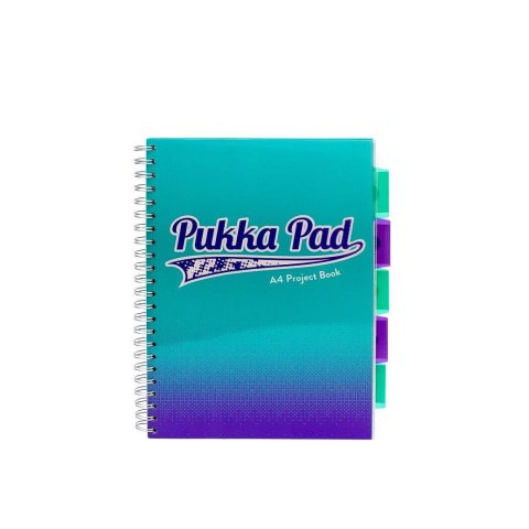Kołozeszyt (kołonotatnik) FLEX PAD A4 200k. 80g kratka Pukka (8409-FUS) Pukka