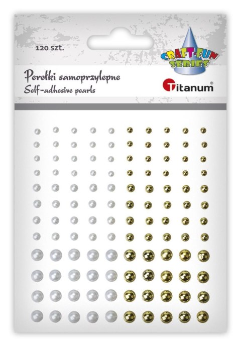 Kryształki Craft-Fun Series perełki mix Titanum (24CY0324 (white,gold)) Titanum