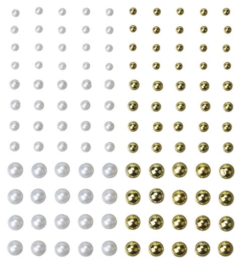 Kryształki Craft-Fun Series perełki mix Titanum (24CY0324 (white,gold)) Titanum