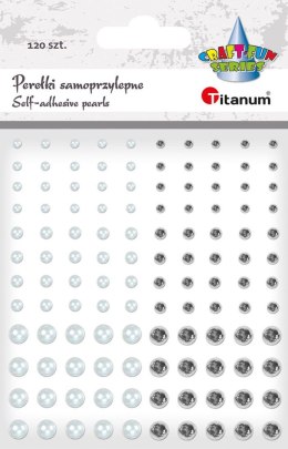 Kryształki Craft-Fun Series perełki mix Titanum (24CY0324 (white,silver )) Titanum