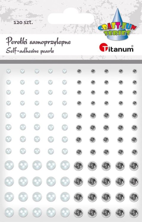 Kryształki Craft-Fun Series perełki mix Titanum (24CY0324 (white,silver )) Titanum
