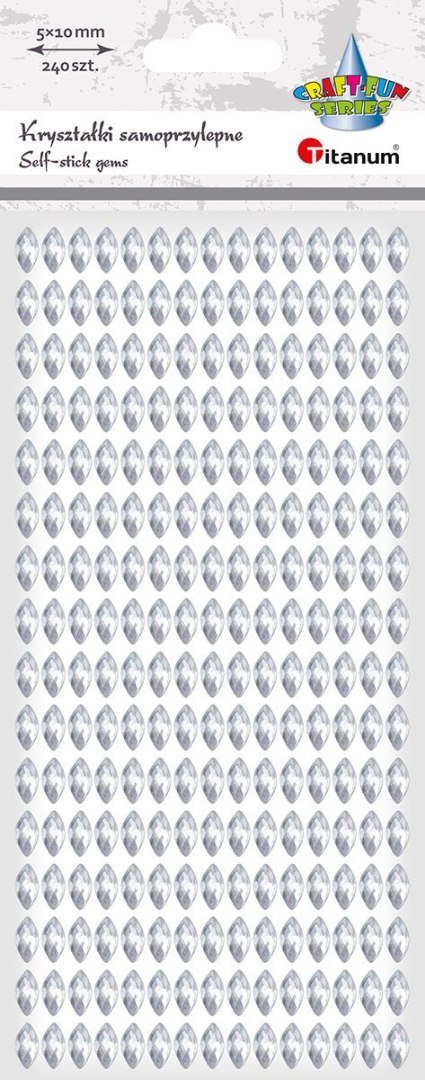 Kryształki Craft-Fun Series złote Titanum (24BR0201-175（silver）) Titanum