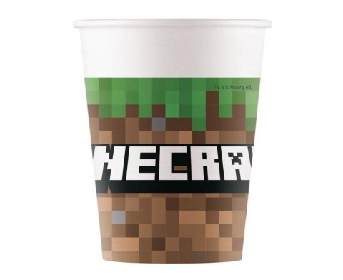 Kubek jednorazowy Minecraft 8szt. papier 200ml Godan (95442) Godan