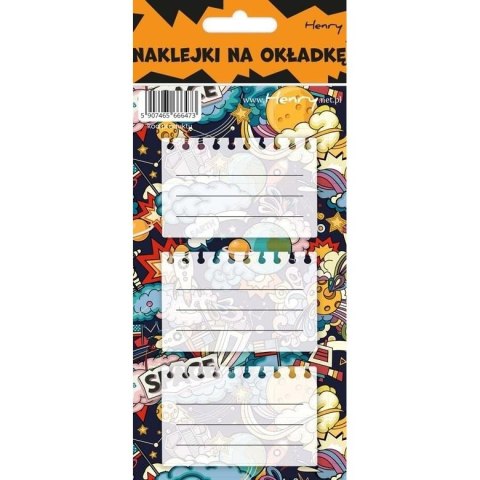 Naklejka na zeszyt kosmos Henry (5907465666473) Henry