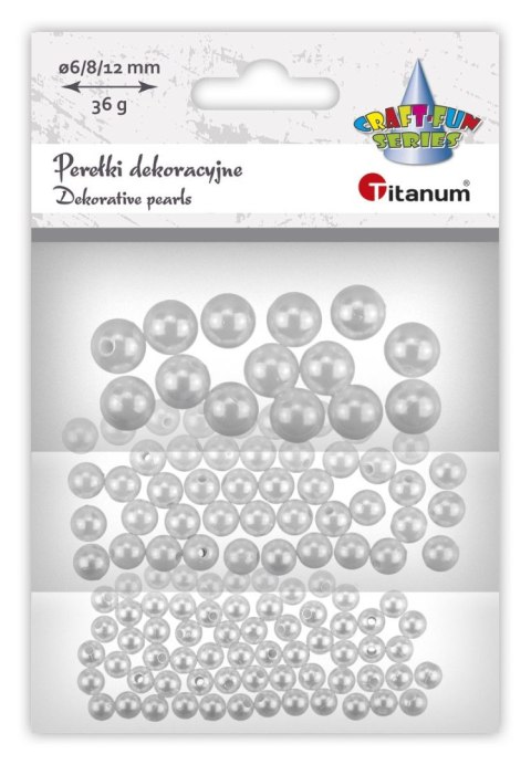 Perełki Craft-Fun Series białe Titanum (BR239952) Titanum