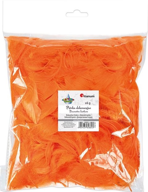 Piórka Craft-Fun Series pomarańczowy Titanum Titanum