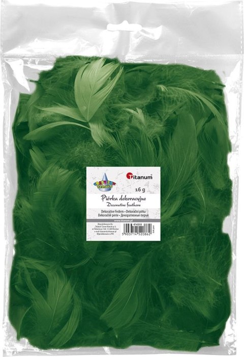 Piórka Craft-Fun Series zielony ciemny Titanum Titanum