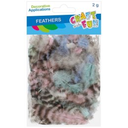 Piórka mix Craft With Fun (545789) Craft With Fun