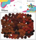 Pompony Craft-Fun Series brązowy 120 szt Titanum (0126B) Titanum