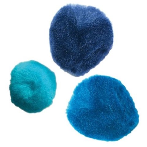 Pompony Craft-Fun Series niebieski 30 szt Titanum (283066) Titanum