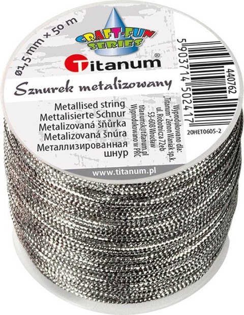 Sznurek Craft-Fun Series srebrny 50m Titanum (20HET0605-) Titanum