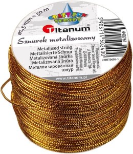 Sznurek Craft-Fun Series złoty 50m Titanum (20HET0605-1) Titanum