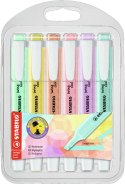 Zakreślacz Swing Cool Pastel edition wkład 6 kolorów 1,0-4,0mm Stabilo (275/6-08) Stabilo
