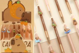 Długopis żelowy CABYBARA wkład niebieski 0,5mm (ZF7011)