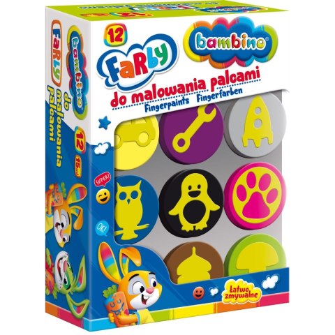 Farba do malowania palcami Bambino 15ml 12 kolor. St.Right St.Right
