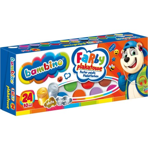 Farby plakatowe kolor: mix 10ml 24 kolor. St.Majewski (5903235002885) St.Majewski