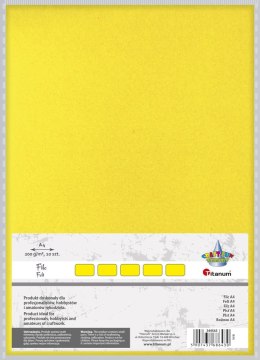 Filc Craft-Fun Series A4 kolor: cytrynowy 10 ark. Titanum (089) Titanum