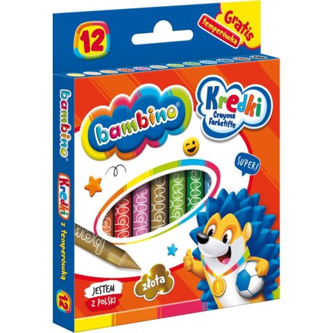 Kredki glinkowe Bambino 12 k 12 kol. St.Majewski St.Majewski