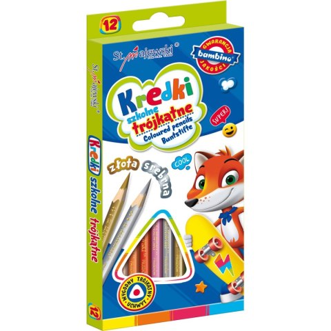 Kredki ołówkowe 12 kol. St.Majewski St.Majewski