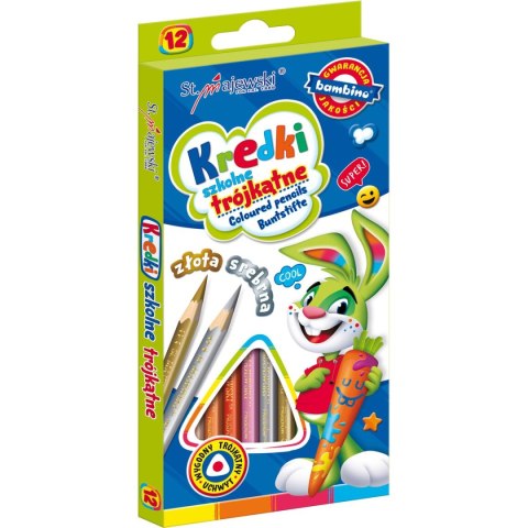 Kredki ołówkowe 12 kol. St.Majewski St.Majewski