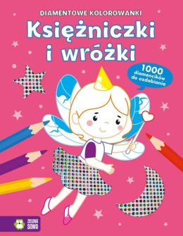 Książka dla dzieci Diamentowe kolorowanki. Księżniczki i wróżki Aksjomat Aksjomat