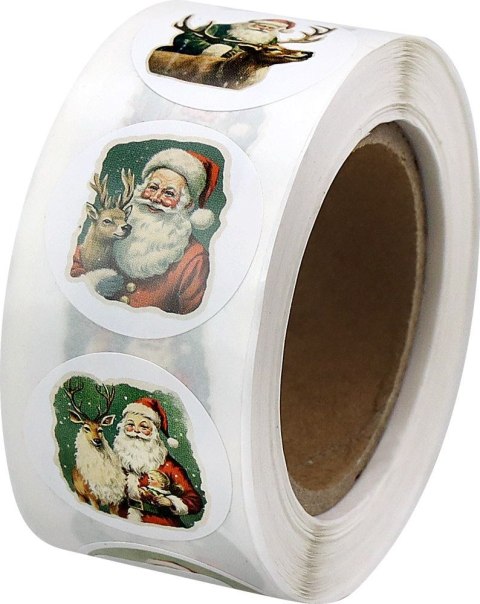 Naklejka (nalepka) Craft-Fun Series Mikołaj vintage naklejki na rolce Titanum (25YQ-010) Titanum